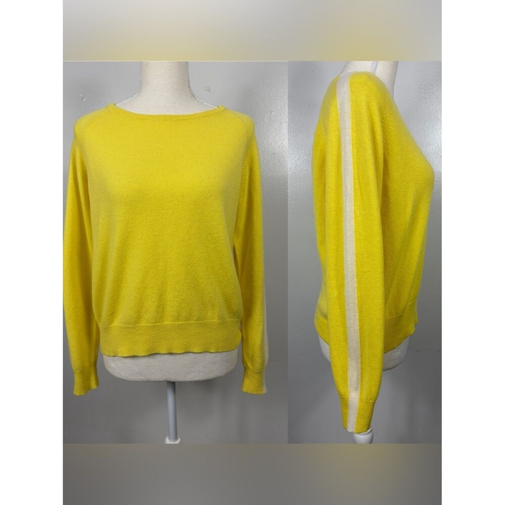 BRODIE Cashmere Sweater sleeve stripe sz M